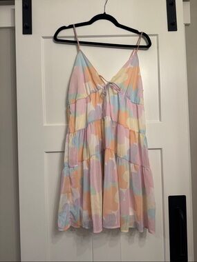 strapless open back dress Dressself One Shoulder Short Pink Homecoming Dress with Sleeves main image 1